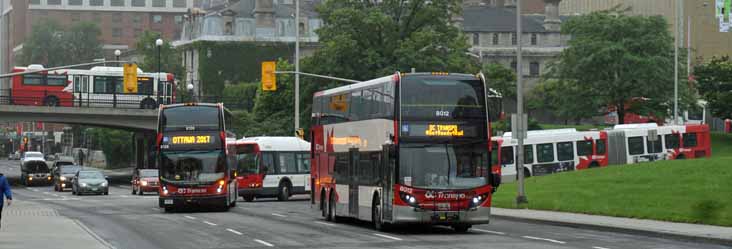 OC Transpo Alexander Dennis Enviro500MMC 8128 & Enviro500 8012